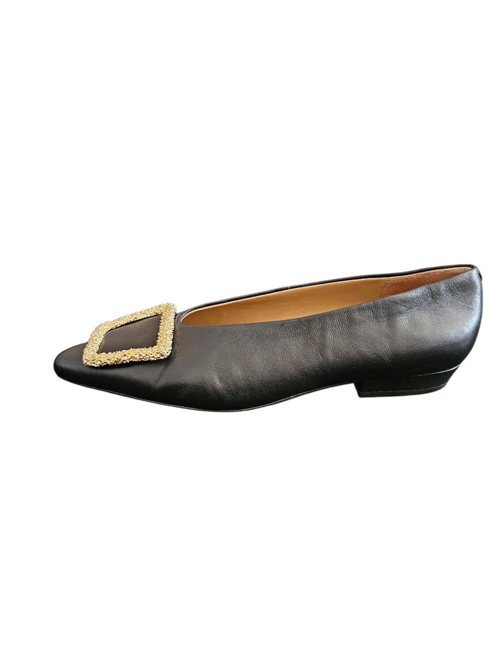 Sam Edelman Janina Pointed Toe Black Glove Fit Leather Flats Size 8.5 - Picture 2 of 9